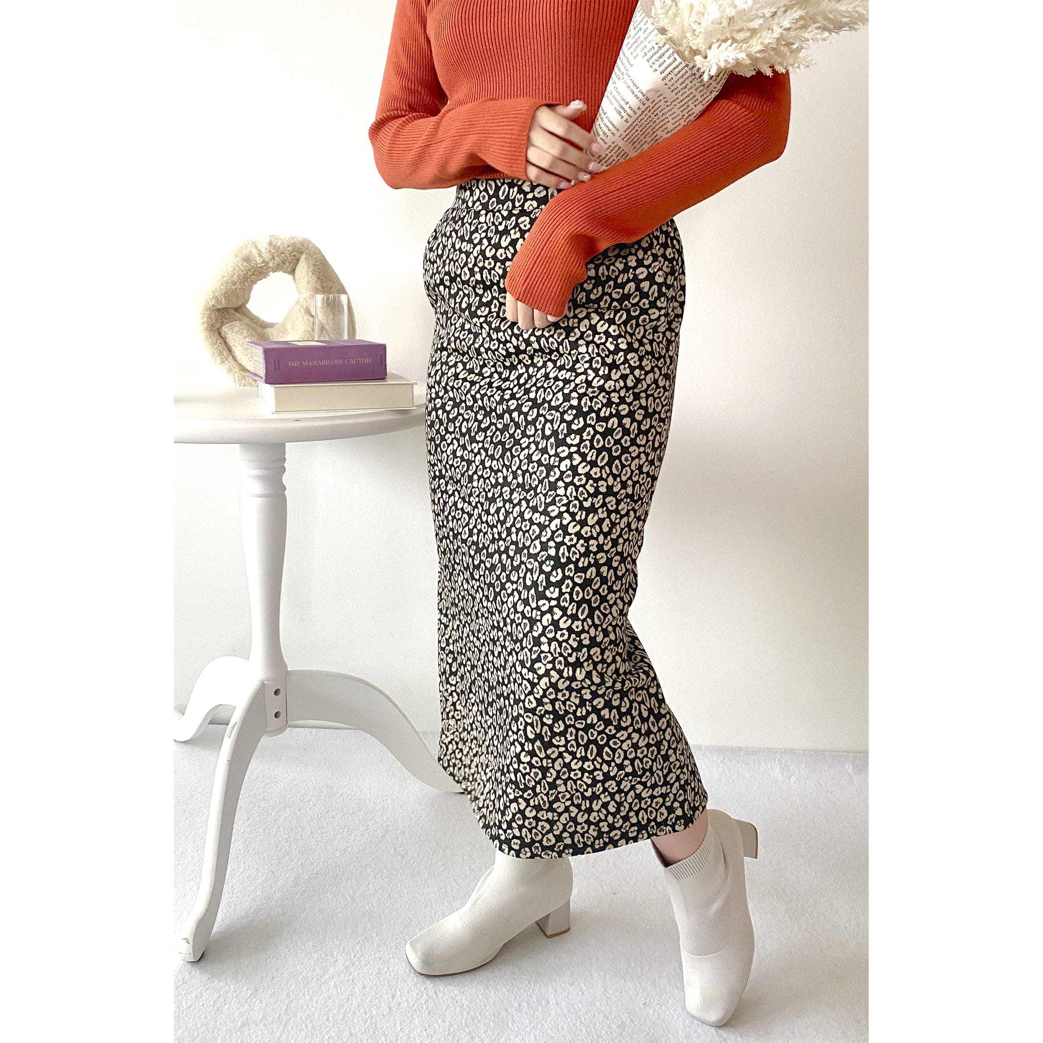 カットジャガードナロースカート