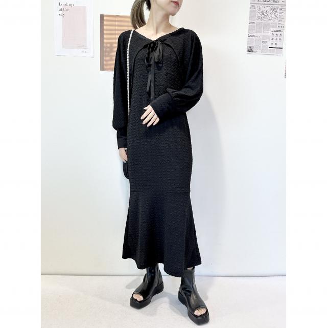 膨れジャガードワンピースｘボレロＳＥＴ