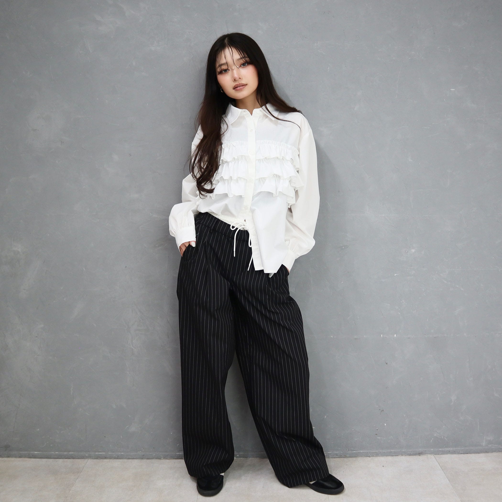 ダブルウエストパンツ