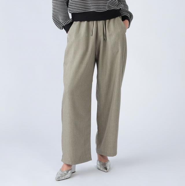 リネン調リラックスパンツ