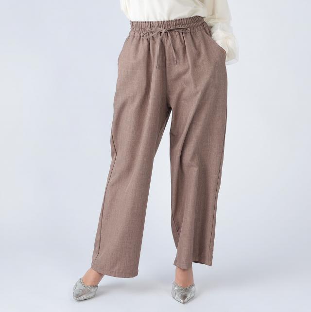 リネン調リラックスパンツ