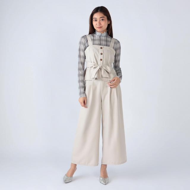 ビスチェｘワイドパンツ　セットアップ