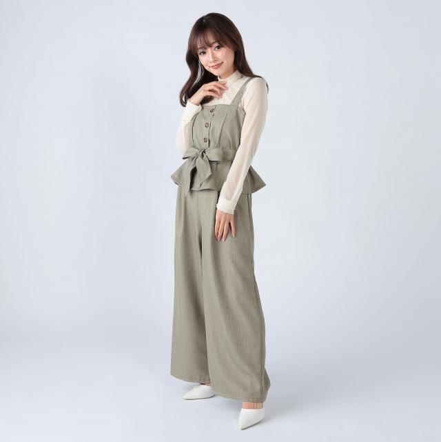 ビスチェｘワイドパンツ　セットアップ