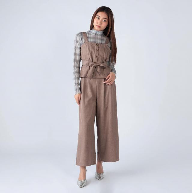 ビスチェｘワイドパンツ　セットアップ