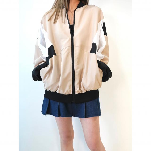 配色トラックジャケット
