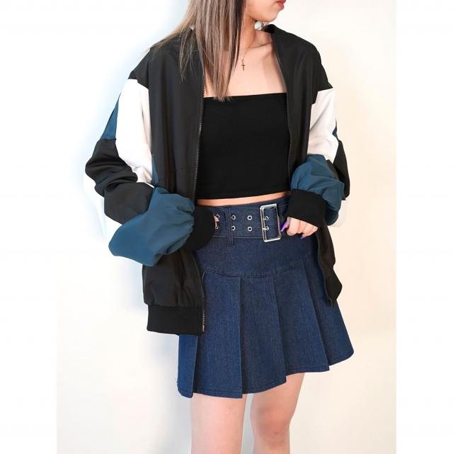 配色トラックジャケット