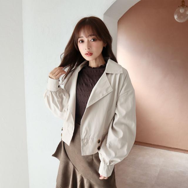 ダブルボタンショート丈ジャケット