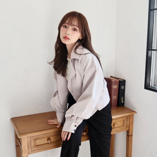 ダブルボタンショート丈ジャケット