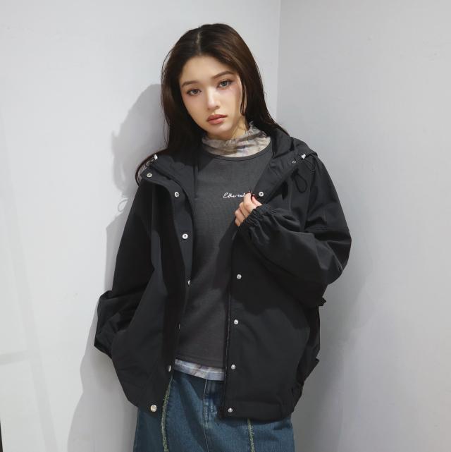 UV/撥水加工付きゆるシルエットブルゾン