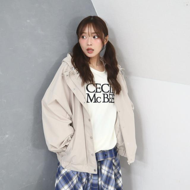 UV/撥水加工付きゆるシルエットブルゾン