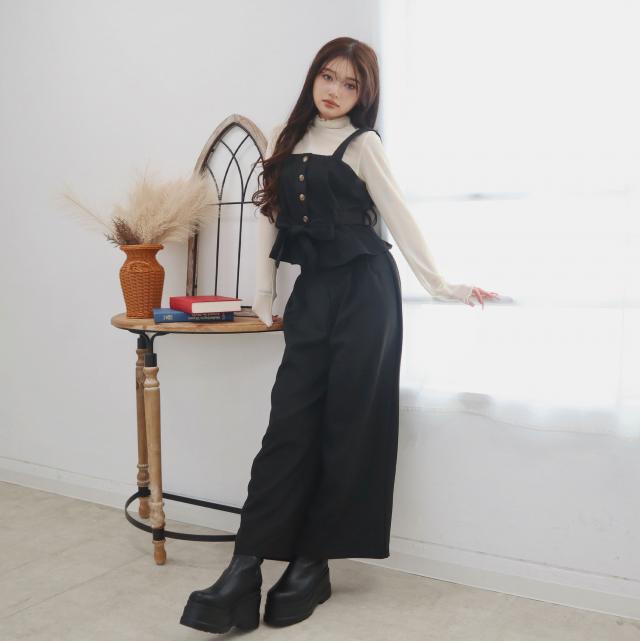 起毛ツイルビスチェセットアップ 起毛ツイルビスチェセットアップ