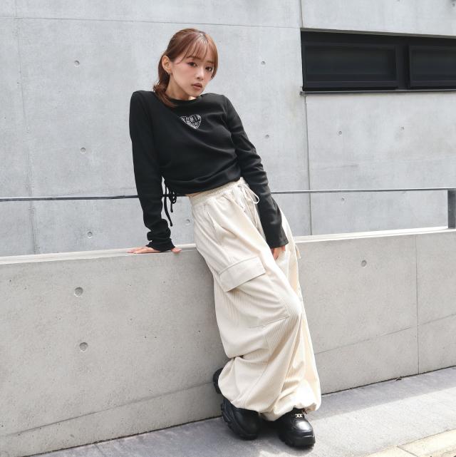 カットコールワイドカードパンツ