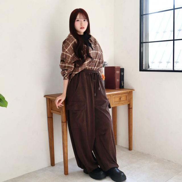 カットコールワイドカードパンツ