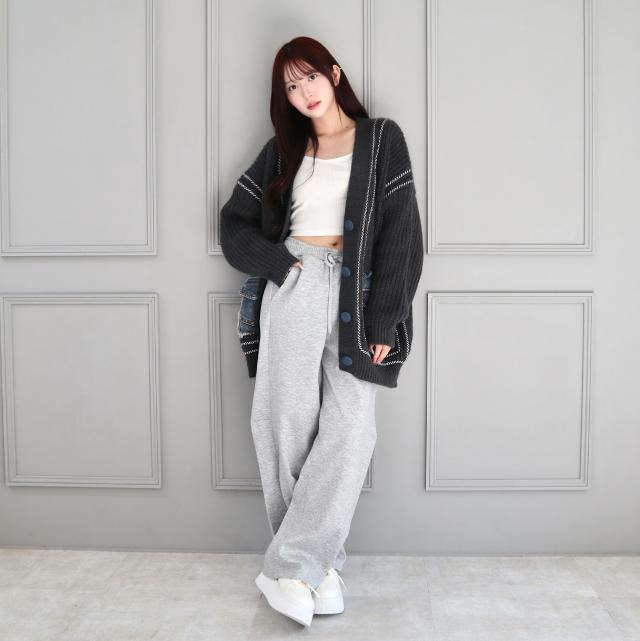 ダンボール切替ワイドイージーパンツ