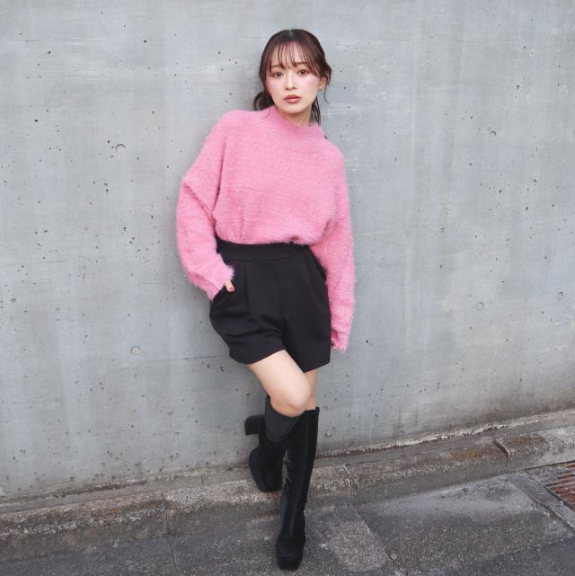 起毛ショートパンツ