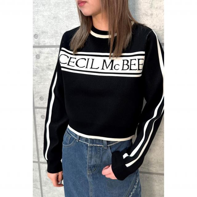 パネルロゴニットプルオーバー