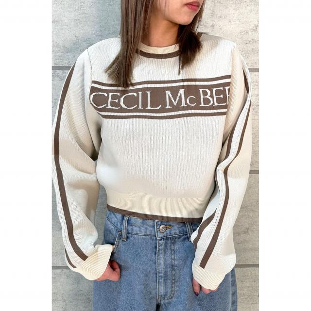 パネルロゴニットプルオーバー