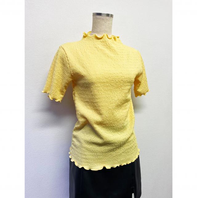 半袖ハイネックメロープルオーバー