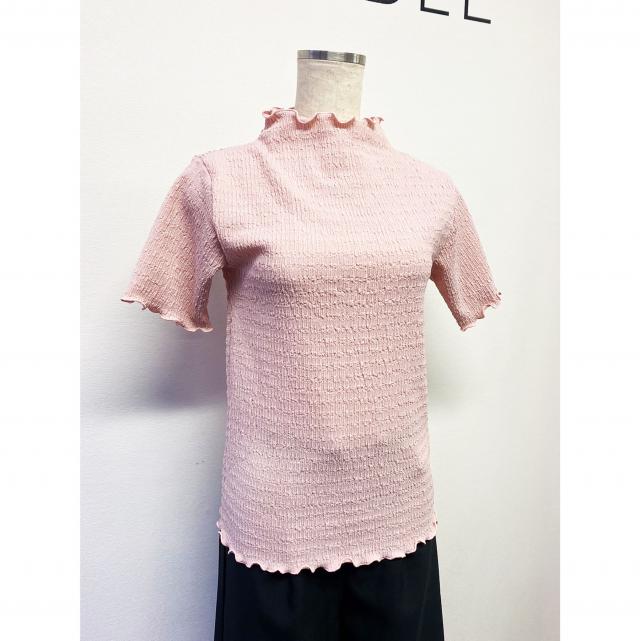 半袖ハイネックメロープルオーバー