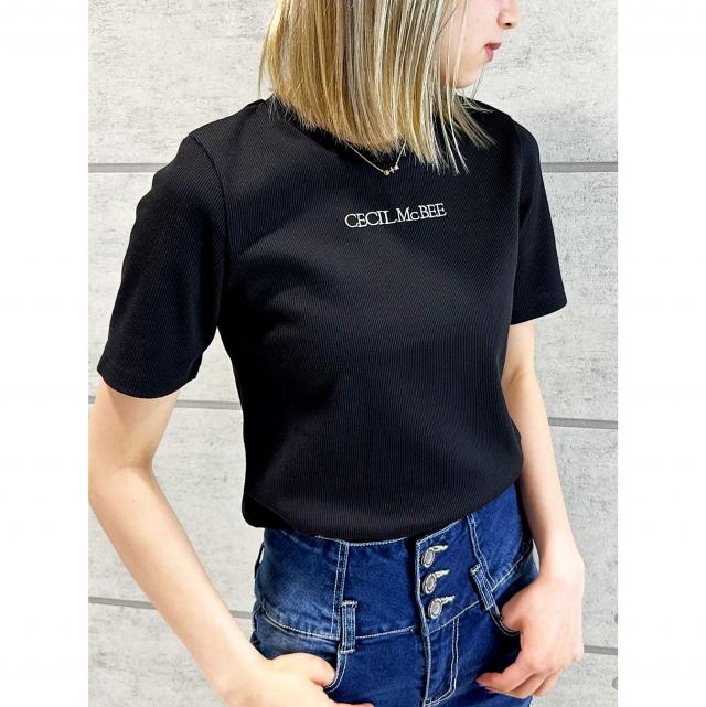 リブコンパクトTシャツ