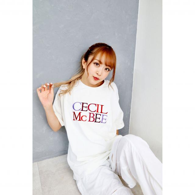 立体グラデーション刺繍半袖Tシャツ