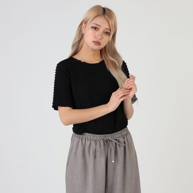メローフリル半袖トップス