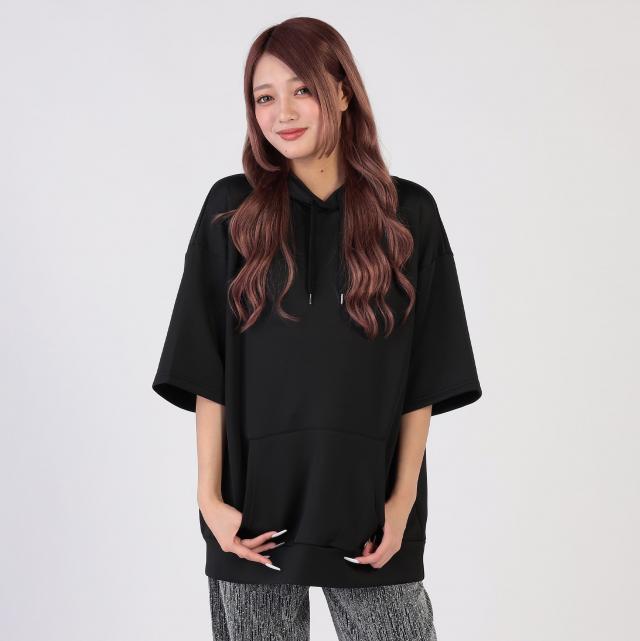 ダンボールニット半袖パーカー