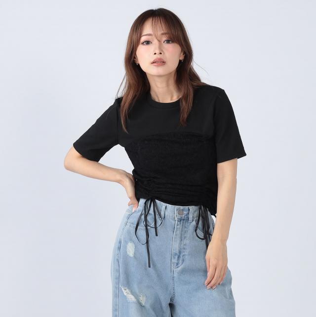 レース切替ドロストトップス