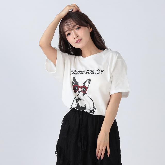 DOGプリントTシャツ
