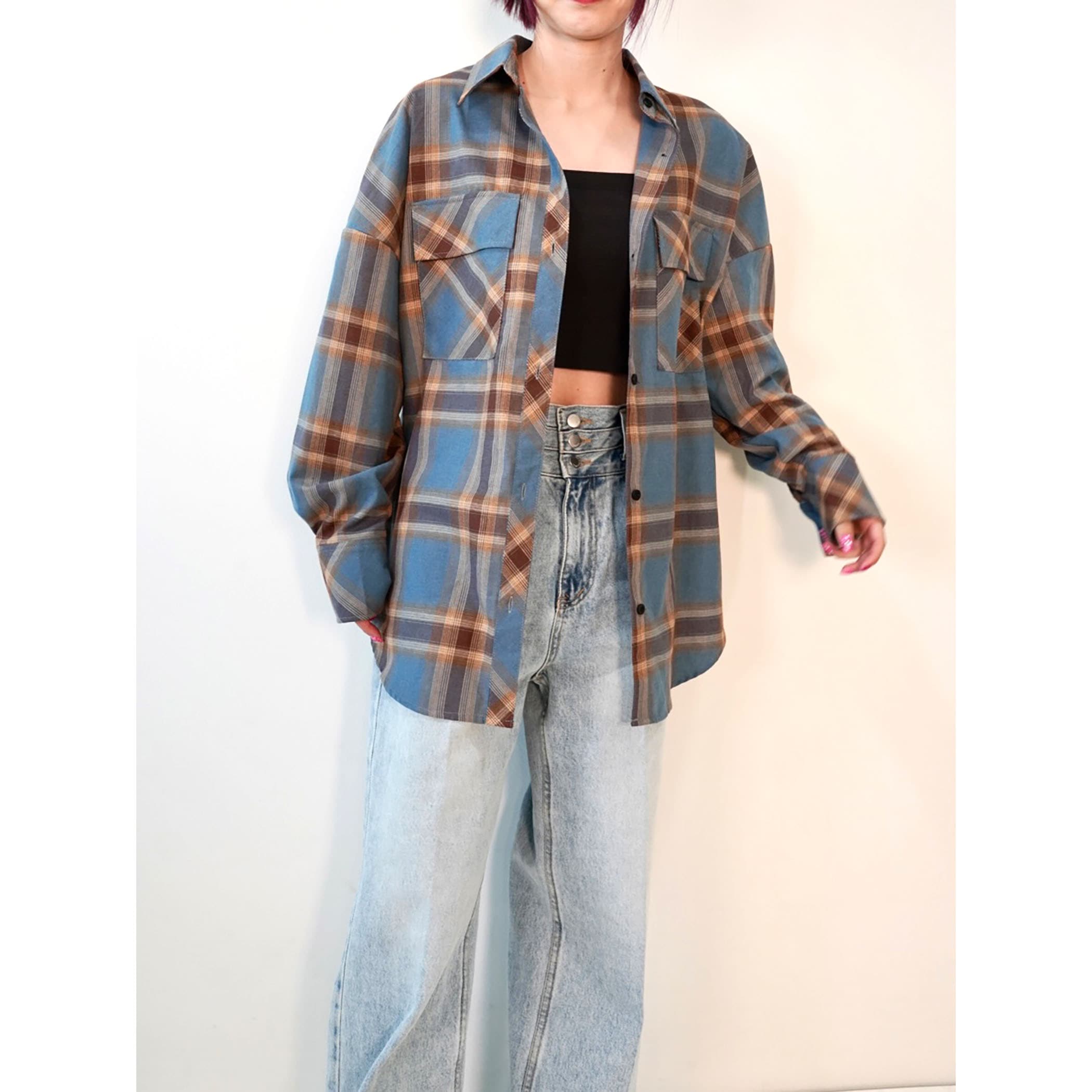 ゆるシルエットチェックシャツ