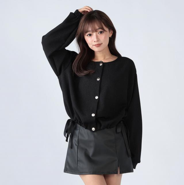 前後２WAYツイードトップス