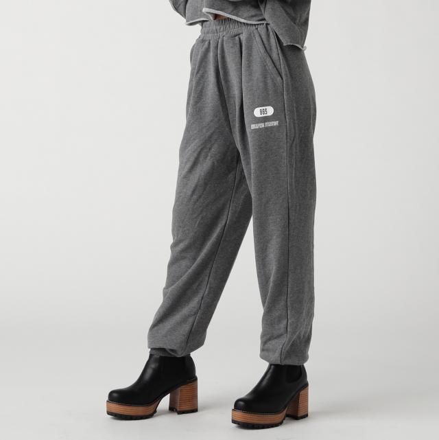 裏毛裾リブパンツ