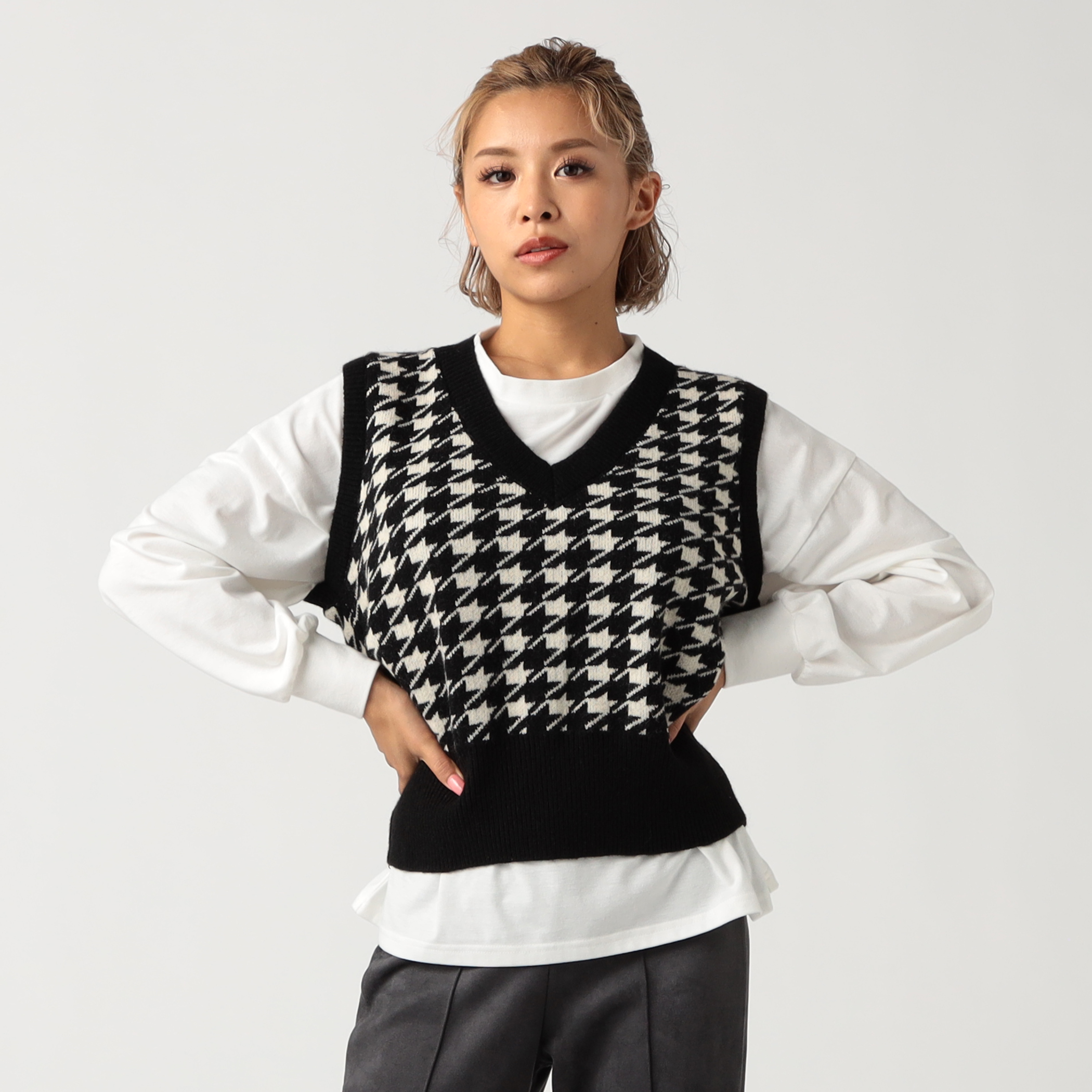 千鳥柄ニットベスト ニット Cecil Mcbee セシルマクビー ミーコレクト公式オンラインストア Mecollect Online Store セシルマクビー Cecil Mcbee 千鳥柄ニットベスト ニット Cecil Mcbee セシルマクビー ミーコレクト公式オンラインストア Mecollect Online Store セシルマクビー Cecil Mcbee