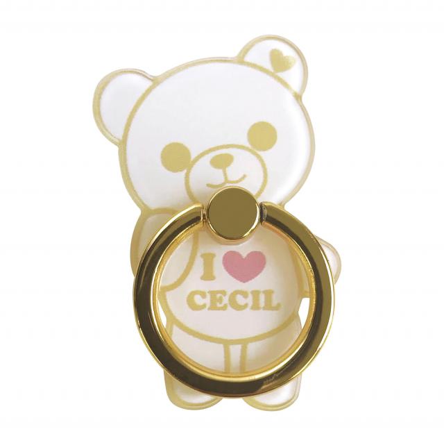 74076 ダイカットスマホリング CECILMcBEE　[セシルベア/BEIGEGOLD]