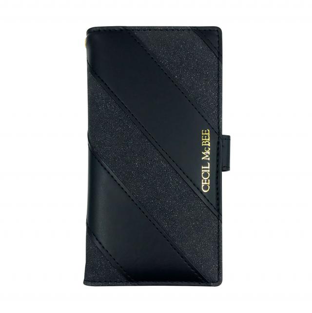 md-74347-2 マルチ手帳ケース CECILMcBEE[ダイアゴナルストライプ/DENIM]