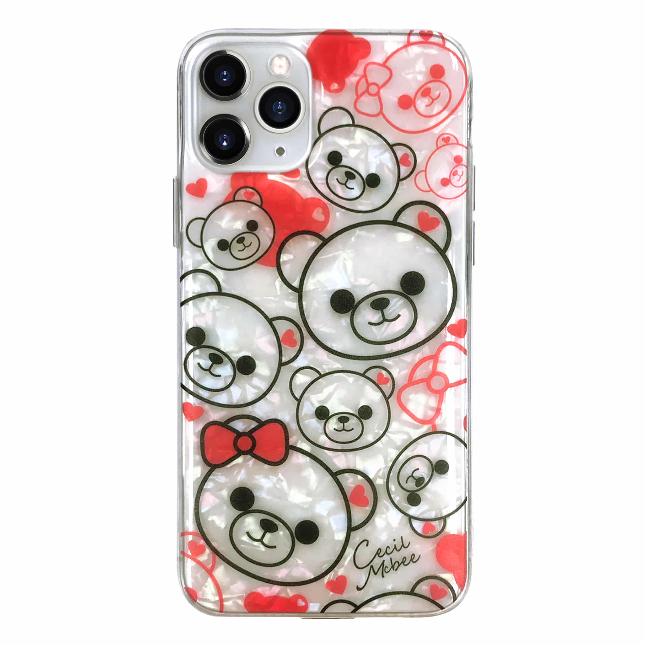 ベアフェイス背面ケース  iPhone12/12Pro