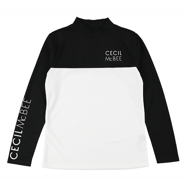 バイカラー モックネックLS