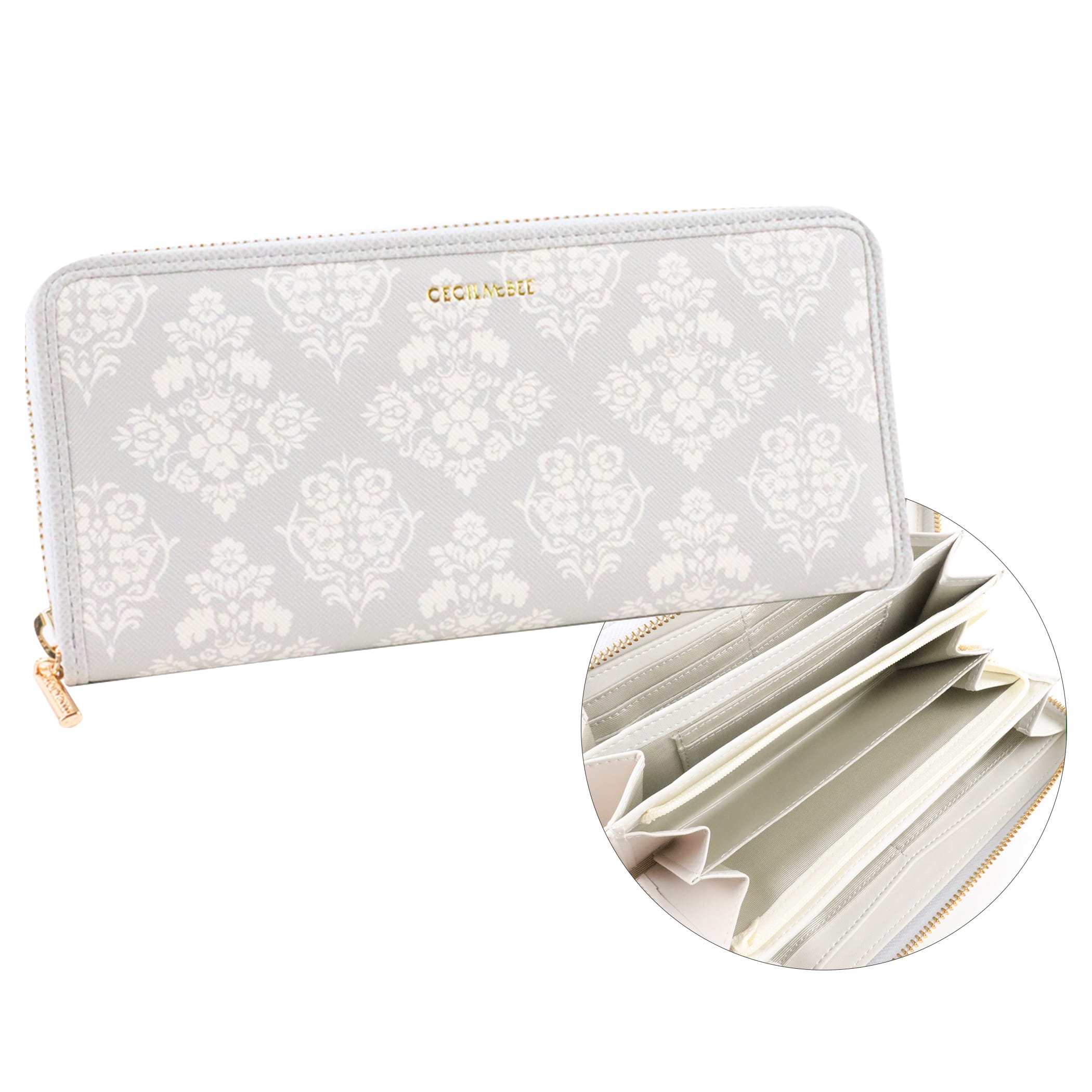 アラベスク ラウンドファスナー長財布