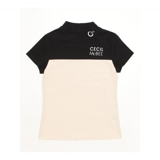 バイカラーモックネックSS