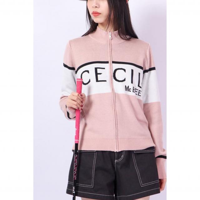 バイカラージップアップブルゾン