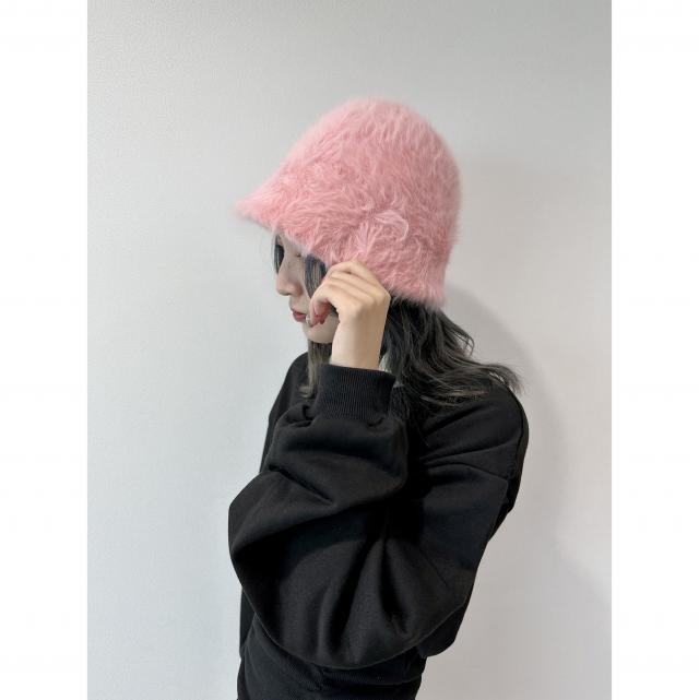 シャギーニットキャップ