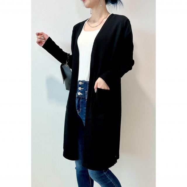 ワッフルカーディガン