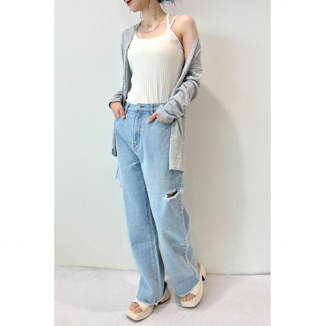 UV加工トッパーカーディガン