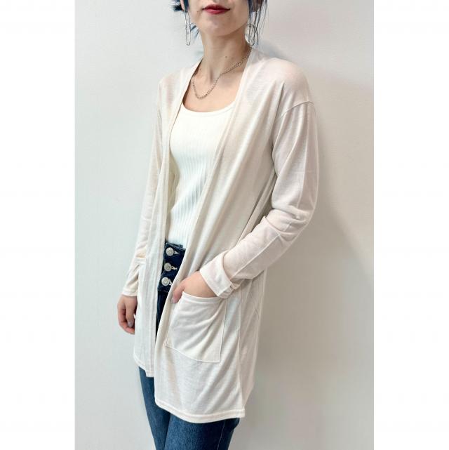 UV加工トッパーカーディガン