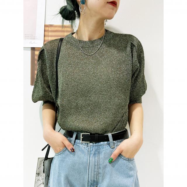 ラメ4杢混プルオーバー