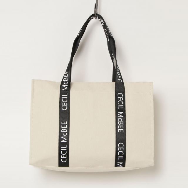 CANVAS LOGO TAPE  トートL