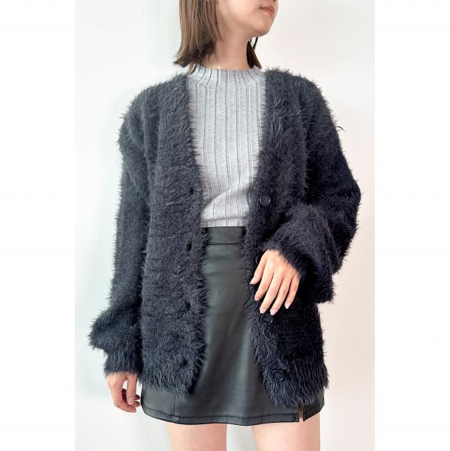 Vネックニットカーディガン