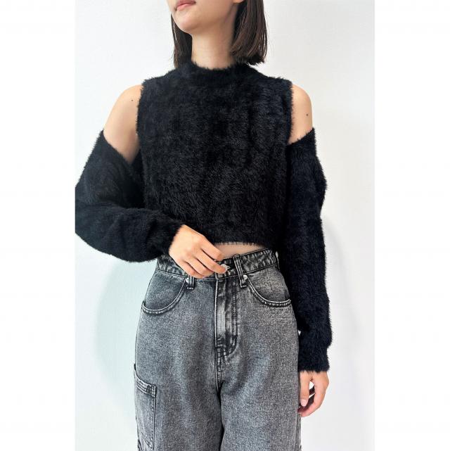 インナー付きボレロカーディガン