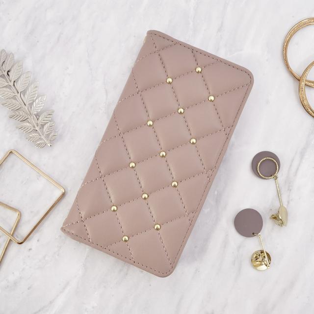 iPhone14Pro [キルティング手帳ケース]