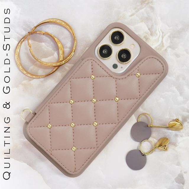 iPhone14Pro [キルティング背面ケース]